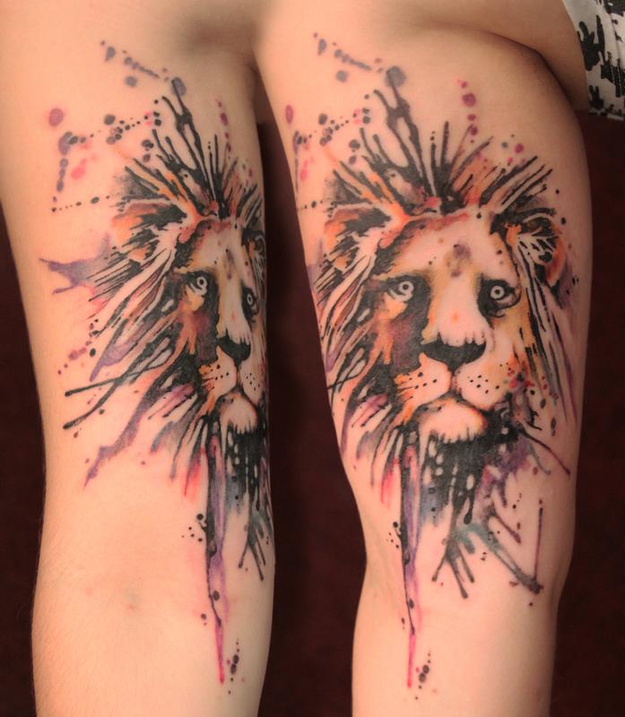 lion by gene coffey tattoonow lion by gene coffey tattoonow