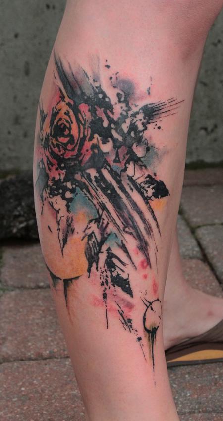 Gene Coffey - Abstract Rose Tattoo