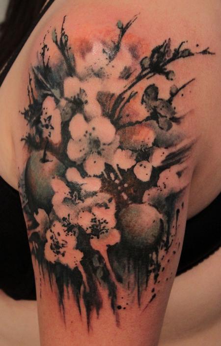 Gene Coffey Asian Pear Blossom Tattoo