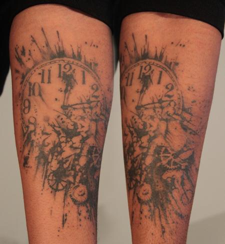 Tattoos Tattoos Dark Skin Exploding Clock Tattoo