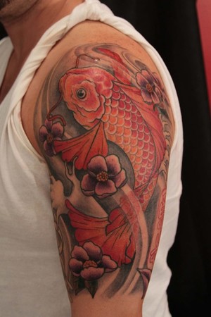 Plenty Fish  on Worlds Best Tattoos   Tattoos   Gene Coffey   Koi Fish Tattoo