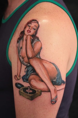  Tattoos on Worlds Best Tattoos   Tattoos   Gene Coffey   Pin Up Girl Tattoo