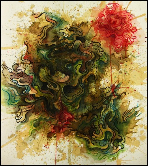 Tattoos - Abstract Watercolor Drawing - 52944