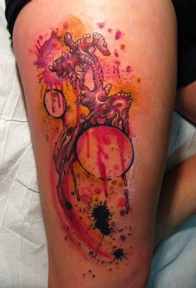 Gene Coffey Abstract Painting Tattoo
