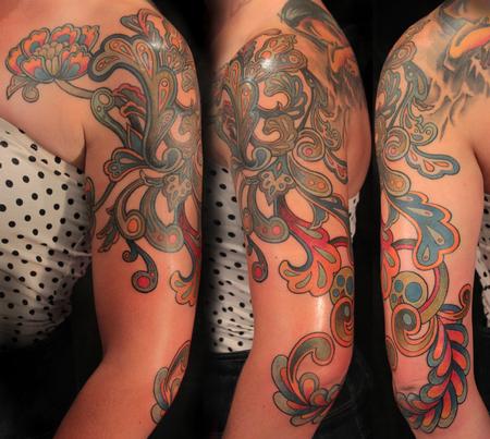 Paisley Half Sleeve AddedOn