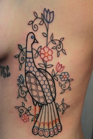 Gene Coffey Peacock Tattoo