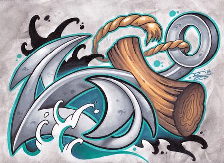 Tattoos - New School Anchor - 87264