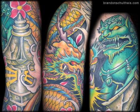 Tattoos Brandon Schultheis Japanese Sleeve Upper Arm
