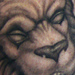 tattoo galleries/ - Lion Doorknocker Chest Tattoo - 59849