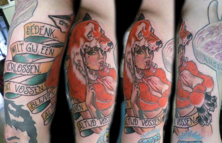 Tattoos - Fox skin tattoo - 53265