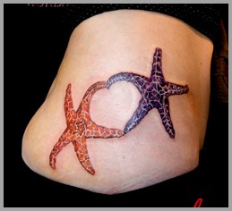 tribal starfish tattoos