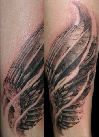 Looking for unique Black and Gray tattoos Tattoos Wings
