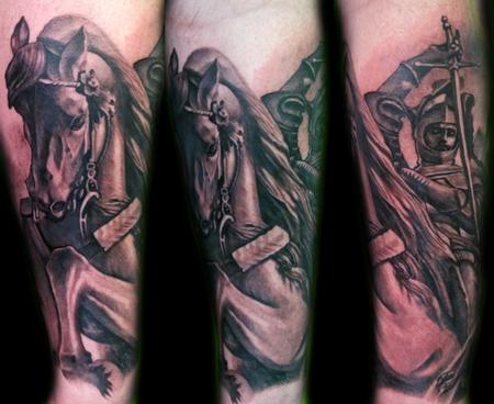 George Tattoo on Off The Map Tattoo   Tattoos   Luca Natalini   St George San Giorgio