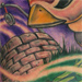 tattoo galleries/ - Bird ,well and clock mechanism