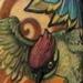 Picchio verde,green bird sleeve Tattoo Thumbnail