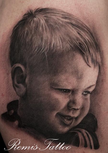 Remis Tattoo - kids portrait tattoo