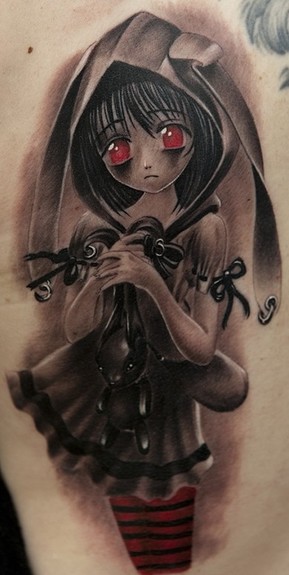 Remis Tattoo - Doe Eyed Girl Tattoo
