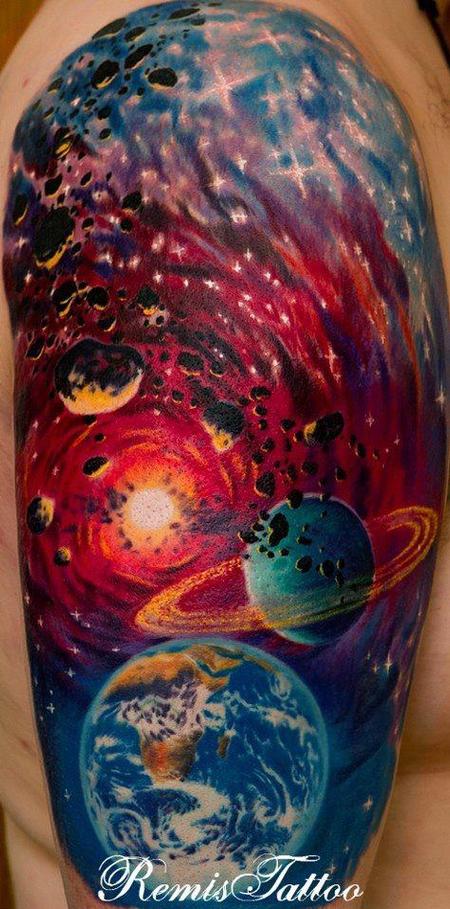 Tattoos - Space Tattoo Sleeve - 75249