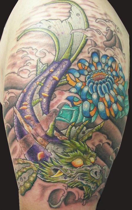 Tattoos Tattoos HalfSleeve dragon koi Now viewing image 1 of 2 previous 