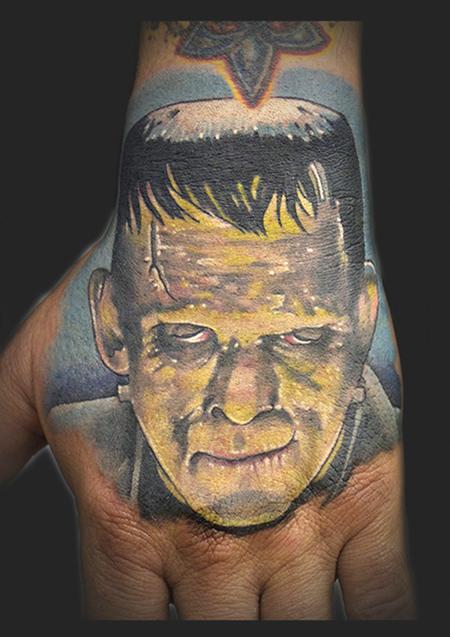 Tattoos - Basil Gogos Frankenstein Portrait-hand - 64371