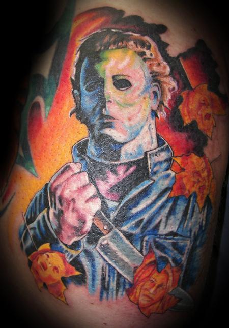 Tattoos - Michael Myers Color Portrait - 60760