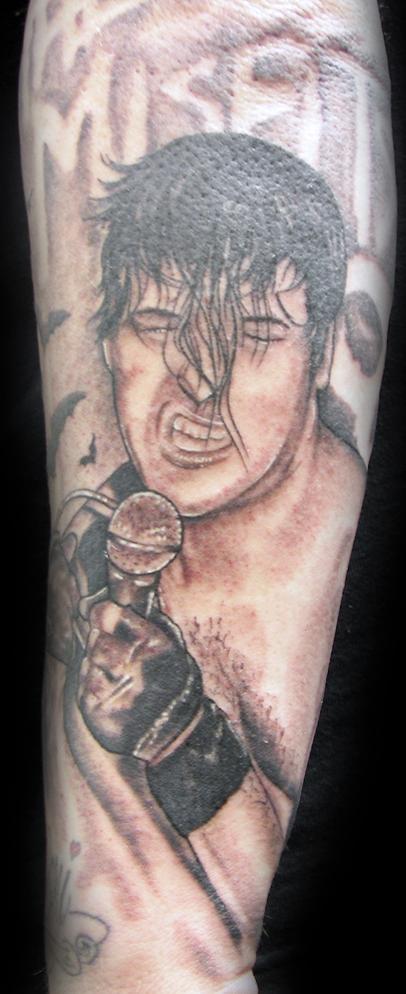 Tattoos - Glenn Danzig Black and Grey Portrait - 60761
