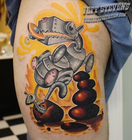 Tattoos - robot dog  - 70898