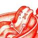 tattoo galleries/ - Bacon Funeral Color Pencil Sketch - 60930