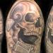 tattoo galleries/ - Skull with Money Bag - 60642