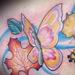 tattoo galleries/ - Butterly with Leaves