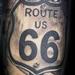 tattoo galleries/ - Route 66 Sign with Crow