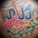 tattoo galleries/ - Name with Dragonflies and Music Notes