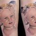 Little girl's Portrait Tattoo Thumbnail
