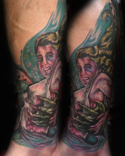 love and death tattoos. love and death tattoos.