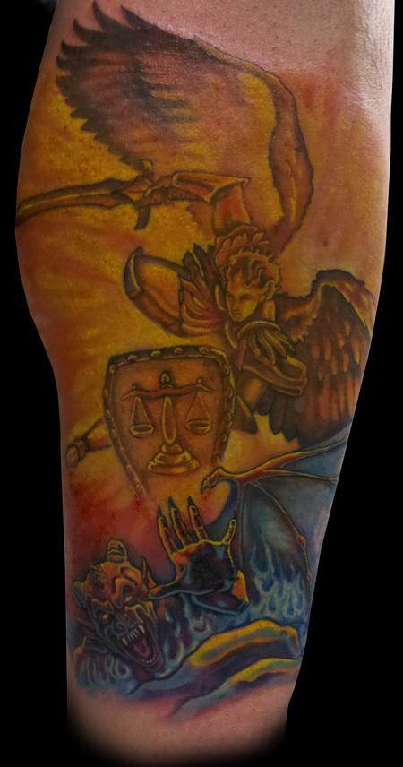 st michael tattoos. Todds St. Michael