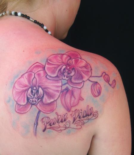 John Garancheski III Pura Vida Orchid Tattoo