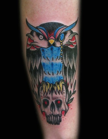 Tattoos Traditional American traditional owl tattoo. Tattoos Traditional American