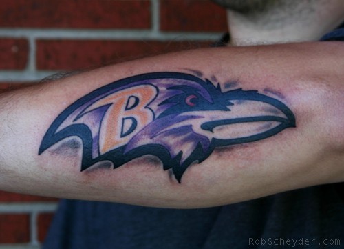 tattoos of ravens. Comments: Baltimore Ravens football tattoo. Rob Scheyder - Baltimore Ravens 