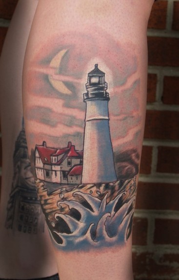 lighthouse tattoo. Lighthouse tattoo