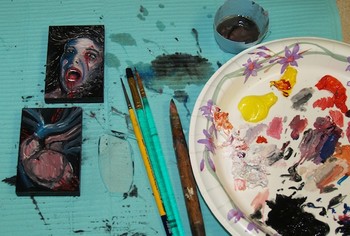 Tattoos - Pint Size Paintings in Progress - 42489