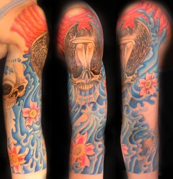 Comments Skulls With Water Vomit Flowers and Skull Fairy Tattoo not quite 