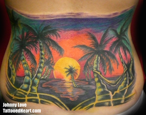 Nature Sun Tattoos,