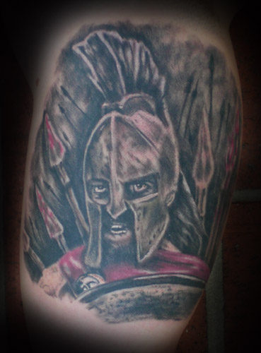spartan warrior tattoo. John Garancheski III - spartan