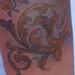 tattoo galleries/ - Winged Skull and Victorian Filigree Designs Tattoo Back View