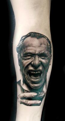 Ralf Nonnweiler - Black and Grey Portrait Tattoo