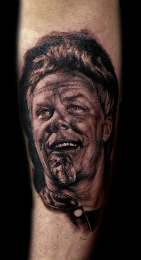 Tattoos - James Hetfield Portrait Tattoo - 115686