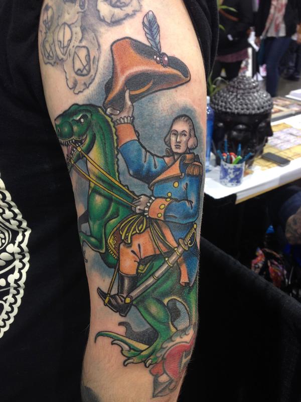 custom george washington riding velociraptor by anthony custom george washington riding velociraptor by anthony