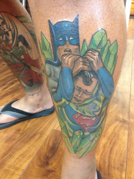 Tattoos - Batman and Superman - 86601