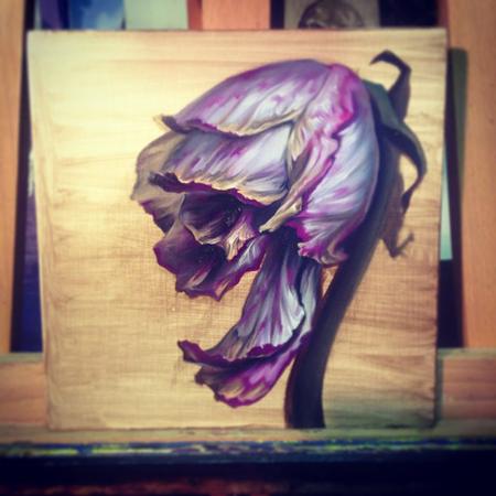 Antonio Proietti - skull Hope, paint Antonio Proietti