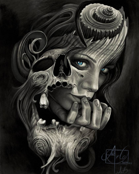 Woman Skull 34